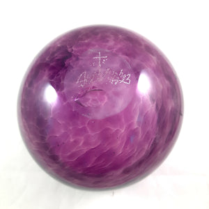 Handmade Art Glass Bowl, Purple Swirl, Christmas Gift