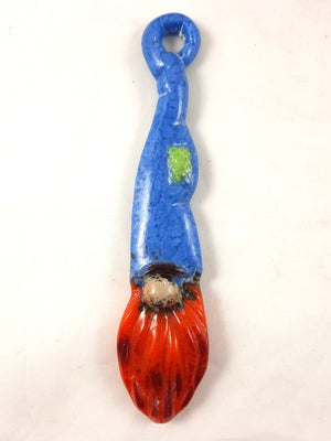 Gnome Christmas Ornament, Male, Blue Orange Red Green, Christmas Gift