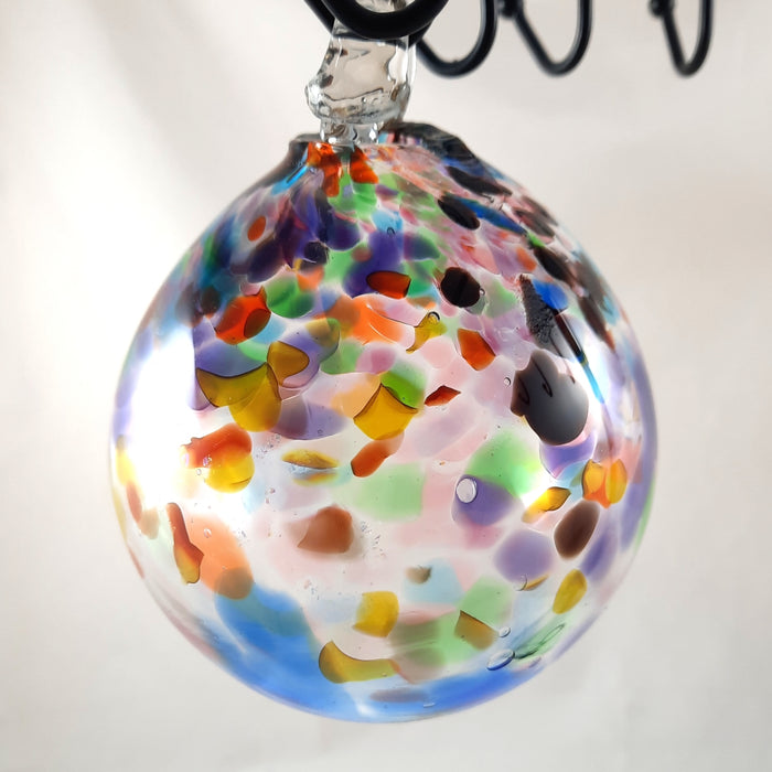 Large Handmade Christmas Ball Ornament / Garden Ball, Multi Color