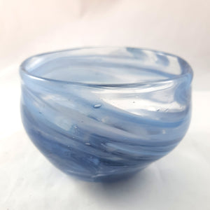 Small Blue and White Snack Bowl