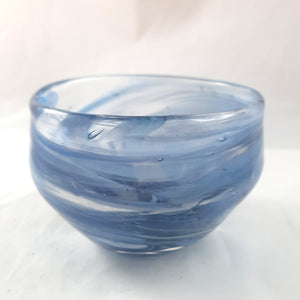 Small Blue and White Snack Bowl