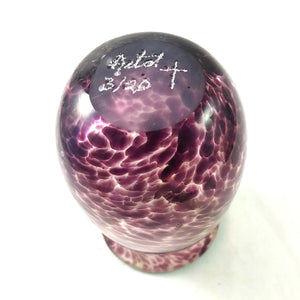 Handmade Art Glass Vase, Purple, Small, Christmas Gift