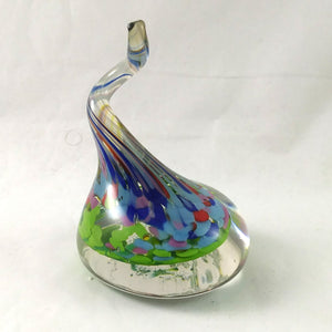 Handmade Art Glass Ring Holder, Summer Colors, Large